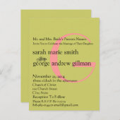 格安結婚式招待状はがき インビテーションポストカード (正面/裏面)