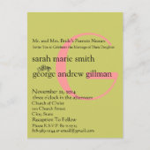 格安結婚式招待状はがき インビテーションポストカード (正面)