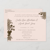 格安結婚式招待状はがき インビテーションポストカード (正面/裏面)