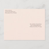 格安結婚式招待状はがき インビテーションポストカード (裏面)