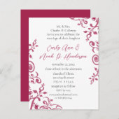 格安結婚式招待状はがき インビテーションポストカード (正面/裏面)