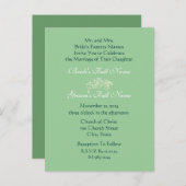 格安結婚式招待状はがき インビテーションポストカード (正面/裏面)