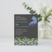 格安結婚式招待状はがき インビテーションポストカード (スタンド正面)