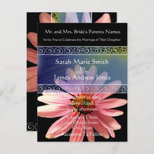 格安結婚式招待状はがき インビテーションポストカード