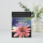 格安結婚式招待状はがき インビテーションポストカード (スタンド正面)