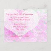 格安結婚式招待状はがき インビテーションポストカード (裏面)