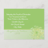 格安結婚式招待状はがき インビテーションポストカード (裏面)