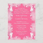 格安結婚式招待状はがき インビテーションポストカード (正面)