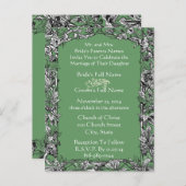 格安結婚式招待状はがき インビテーションポストカード (正面/裏面)