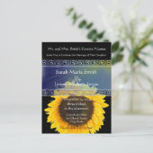 格安結婚式招待状はがき インビテーションポストカード (スタンド正面)