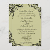 格安結婚式招待状はがき インビテーションポストカード (正面/裏面)