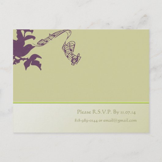 格安結婚式招待状はがき インビテーションポストカード (裏面)