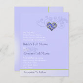 格安結婚式招待状はがき インビテーションポストカード (正面/裏面)