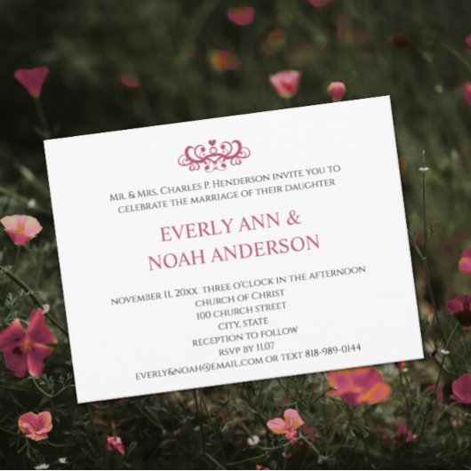 格安結婚式招待状はがき インビテーションポストカード