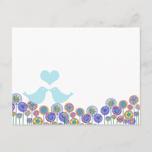 格安結婚式招待状はがき インビテーションポストカード (裏面)