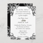 格安結婚式招待状はがき インビテーションポストカード (正面/裏面)