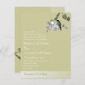 格安結婚式招待状はがき インビテーションポストカード (正面/裏面)