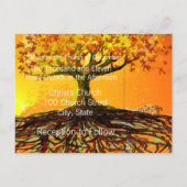 格安結婚式招待状はがき インビテーションポストカード (裏面)