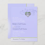 格安結婚式招待状はがき インビテーションポストカード (正面/裏面)