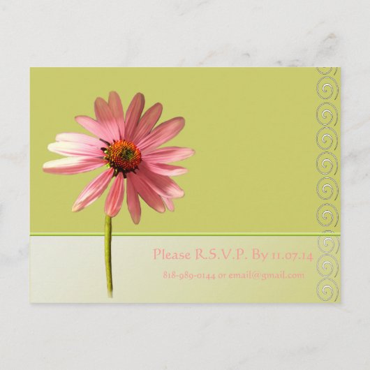 格安結婚式招待状はがき インビテーションポストカード (裏面)