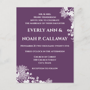 格安結婚式招待状はがき インビテーションポストカード