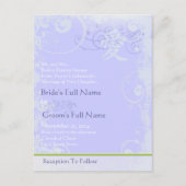 格安結婚式招待状はがき インビテーションポストカード (正面)