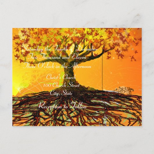 格安結婚式招待状はがき 案内ポストカード (裏面)