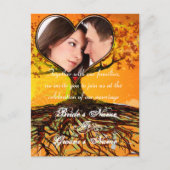 格安結婚式招待状はがき 案内ポストカード (正面)