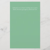 格安結婚式招待状グリーナリーリース予算 (裏面)