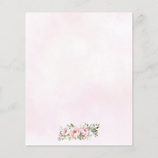 格安赤面ピンクフローラプリンセスガウンキンセアニェラ チラシ (裏面)