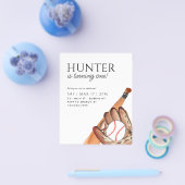 格安野球こうもりグローブボールキッドスポーツ誕生日 チラシ (シングル)