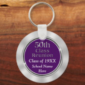 格安50クラス懇親会ギフト、あなたのテキストと色 キーホルダー (裏面)