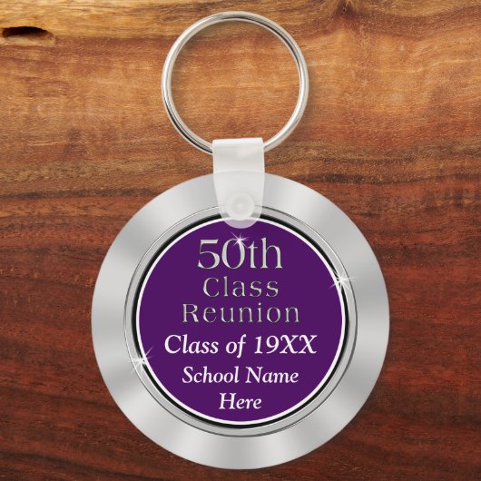 格安50クラス懇親会ギフト、あなたのテキストと色 キーホルダー (正面)