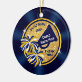 格安,パーソナライズされたギフト応援コーチ,応援 セラミックオーナメント (左)