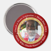 格安，パーソナライズされた写真磁石，任意の大事な行事 マグネット (正面/裏面)