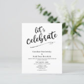 格安 結婚式 ウェディング 招待状 Let's Celebrate (スタンド正面)