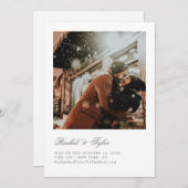 格式ばったキャプションエンゲージメント セーブ・ザ・デート ご案内 (正面/裏面)