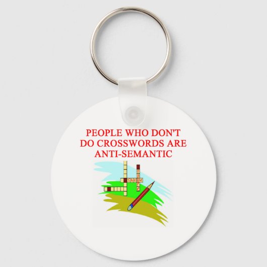 格札およびクロスワードゲームプレーヤーデザイン キーホルダー (正面)