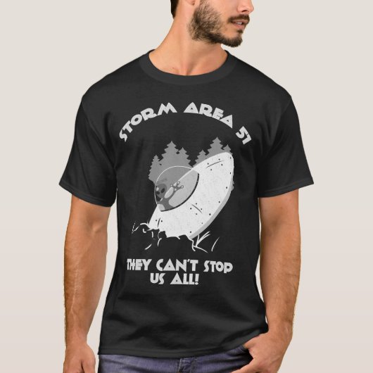 格納エリア51 Tシャツ (正面)