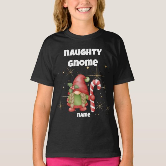 格言いけなの女の子のクリスマスTシャツ Tシャツ (正面)