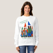 格言おもしろいあなたの家族の醜いクリスマスセーター スウェットシャツ (正面フル)