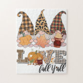 格言おもしろいは秋、カボチャの季節を愛する ジグソーパズル (縦)