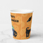 格言おもしろいジャック・オ・ランタン・ハロウィーン 紙コップ (右)