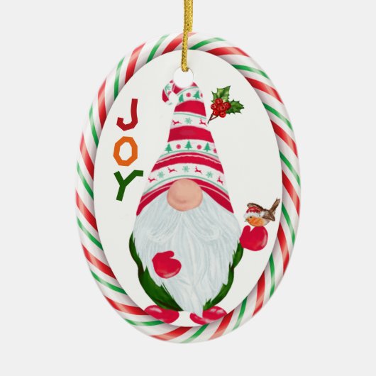 格言おもしろいジョイキッズクリスマスオーナメント セラミックオーナメント (正面)