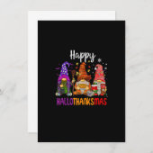 格言おもしろいズラバーハロウィンクリスマスハッピーハロ 招待状 (正面/裏面)