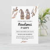 格言おもしろいフレンドスマスクリスマスパーティー 招待状 (スタンド正面)