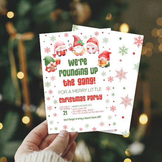 格言おもしろいホリデークリスマスパーティの招待状 招待状