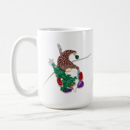 格言おもしろいマグカップのクリスマス/一年中 コーヒーマグカップ (左)