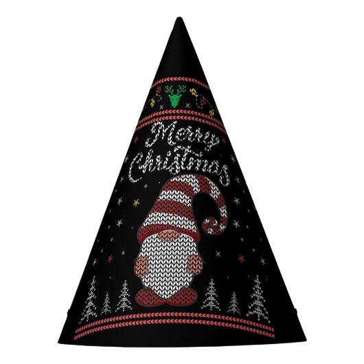 格言おもしろいメリークリスマス パーティーハット (正面)