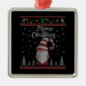 格言おもしろいメリークリスマス メタルオーナメント (正面)